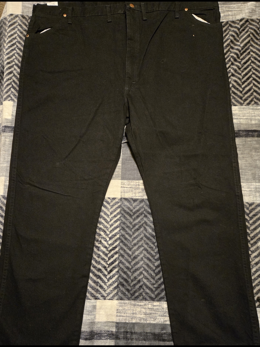 NWT Wrangler 13MWZWK Black Cowboy Cut Original Fit Jeans Mens 52x30 Big & Tall